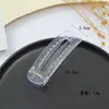 Plástico transparente presilha de cabelo presilha tubarão presilha de cabelo oca cor primária atacado simples diy pequeno grampo de fixação acessórios material da presilha inferior
