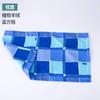 Juego de sábanas de tres piezas a cuadros azules para dormitorio, fundas nórdicas, fundas de almohada, literas de dormitorio para estudiantes de secundaria, ropa de cama unitaria textil para el hogar