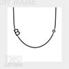 EManco estilo ins Nuevo collar tridimensional de acero inoxidable con 26 letras Cadena de clavícula de acero de titanio chapado en oro de 14 quilates