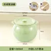Tarro de Manteca Cerámico de Doble Asa Resistente a Altas Temperaturas de Grado Alimenticio para el Hogar Aceite para Carne Aceite de Chile Tarro Pequeño con Filtro y Tapa