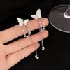 Colección de clips para orejas de explosión ~ Clip para orejas ins coreano sin agujeros en las orejas diseño de nicho clip para orejas con borla larga alta sensación para mujer
