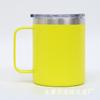 Taza Amazon de acero inoxidable de 12 oz con asa, aislamiento al vacío, taza de café, oficina de negocios, taza con LOGO impreso