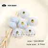 Cuentas Rizadas de Agujero Grande, Bolas de Felpa Coloridas, Cuentas Sueltas, Cuentas Espaciadoras, Accesorios Hechos a Mano para Bisutería, Colgantes para Cadena de Teléfono, Decoraciones para Zapatos de Otoño e Invierno
