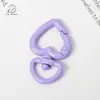 Chaveiro Pingente Fivela Universal Coração de Liga Colorido Acessórios DIY Pingente Cor de Doce Fivela de Mola Pingente de Bolsa