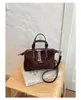Bolsa tote de veludo retrô estilo coreano, de alta qualidade, para mulheres, nova coleção 2026, artística e fashion, grande capacidade, bolsa de ombro ou bolsa transversal