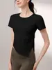 Top de Yoga Lulu Nuevo con Rayas Gruesas para Mujer, Ajuste Delgado para Pilates, Entrenamiento, Fitness, Ropa de Yoga para Verano
