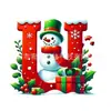 Novo Carro Pendurado Árvore de Natal Plana Transfronteiriça Feriado Carta de Natal 26 Pingente Decorativo Decoração de Boneco de Neve Acrílico