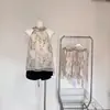 Top Halter Retrô de Verão com Estampa de Leopardo, Toque Macio, Gola com Laço, Emagrecedor