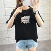 Camisetas de Manga Corta Europeas y Americanas para Mujer en Verano, Ropa de Pareja Holgada y Relajada, Letras Ins, Tops Versátiles de Media Manga Estampados para Mujer, Exportación