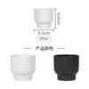 Fabricante Atacado Firm Stripesd Vaso Pp Passo Vaso de Flor de Plástico Personalizado Tamanho Pequeno Decoração de Flor Simulada Vaso para Suculentas Micro Cena
