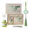 Caja de Regalo de Aromaterapia Cuatro Estaciones Qianyu Sentido Avanzado Colgante de Aromaterapia para Interiores Colgante de Aromaterapia de Yeso para Coche Regalo de Acompañamiento