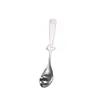 Colher de aço inoxidável colher de mistura em forma de coração oca caneca que muda de cor colher de café rosto sorridente colher de aço inoxidável