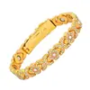 Pulsera Magnética Popular Redonda de Diamantes Completos Transfronteriza Moda Europea y Americana Cierre de una Sola Fila Pulsera Magnética Antiestática para Mujer en Stock
