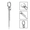 Pendientes de BTS Bangtan Boys, Tachuelas, Pines, Clips para Orejas con Cadena de Acero Inoxidable, Pendientes Estilo Mismo de Jin Seok-Jin al por Mayor