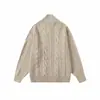 Yidao Vintage Otoño 2026 Nueva Colección: Suéter Cárdigan con Cremallera de Punto Trenzado Patrón Espiga, Ropa de Punto Estilo Retro Old Money para Hombres y Mujeres