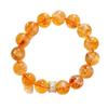 Pulsera de Cristal Amarillo Citrino Natural de Alta Calidad de 12 mm