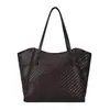 Bolsa grande diária com padrão trançado retrô para mulheres, nova bolsa tote de grande capacidade da moda, bolsa de ombro casual para o dia a dia