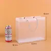 Bolsa de Mão de PVC Transparente Bolsa de Doces de Casamento Sacola de Plástico PP para Lembrancinha Bolsa de Presente Fosca Promoção Publicitária