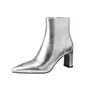 Botas de mujer para otoño e invierno, punta fina, cierre lateral, tacón grueso, botines simples para mujer, botines individuales, comercio exterior transfronterizo, tallas grandes