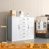 Gabinete de Archivo de Acero para Oficina, Gabinete de Hierro para Comprobantes Financieros con Cerradura, Estantería para Documentos de Archivo, Gabinete Bajo para Almacenamiento del Hogar