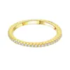 Anel Minimalista com Linha de Zircônia e Diamante para Mulheres Estudantes Celebridades da Internet Design Japonês e Coreano Anel Fechado Totalmente Cravejado
