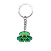 Centenas de St. Pingentes de Chaveiro Dia de São Patrício, Decorações de Chaveiro Chapéu Verde DIY de Borracha Macia em PVC, Itens de Presente