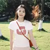 Camiseta Blanca de Manga Corta para Mujer, Nuevo Diseño Verano 2026 Ajustada, Única y Elegante