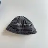 Sombrero de Pescador de Mezclilla Lavada Retro Versátil para Niños, Moldea la Cara, Sombrero de Sol con Personalidad, Sombrero de Pescador Delgado para Proteger del Sol