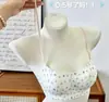 Sujetador Invisible de Corte Bajo con Tirantes Finos, Media Copa para Pechos Pequeños, Estilo de Verano Fino sin Costuras, Cobertura como de Base, Hermoso Sujetador de Espalda