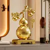 Nuevo Adorno de Calabaza Estilo Chino para Atraer Riqueza y Proteger el Hogar, Adecuado para Sala de Estar, Entrada, Estante de Exhibición y Decoración de Sala de Té