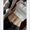 Camiseta Corta de Verano para Mujer, Ajustada, Adelgazante, Dulce y Picante, Cuello Polo, Manga Corta, Camiseta Base para Hombros