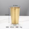 Vaso de agua de acero inoxidable 304 de una sola capa, vaso para cerveza, vaso para enjuague bucal, vaso para jugo, vaso para té de restaurante, grabado, apto para alimentos