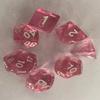 Conjunto Transparente de Vários Lados Dados Digitais Dados Acrílicos Dados de Jogo de Dungeons and Dragons Dados Transparentes