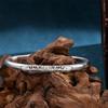 Pulsera Dudaan de Flores de Doble Capullo de Nuevo Estilo para Mujer, Pulsera Retro Abierta de Filigrana Floral Moderna y Única, Joyería de Plata al Mayoreo