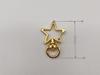 Llavero de Estrella de Metal Galvanizado con Conservación de Color Creativo, DIY, Accesorios de Joyería de Moda Versátiles, Colgante de Herrajes