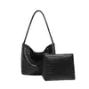 Estilo Novo Outono e Inverno Textura Retrô de Alta Qualidade Bolsa Tote Cesta Casual Moderna Versátil para Ombro/Axila Bolsa Tecida