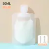 Bolsas de recarga para viaje, botellas de recarga, cosméticos de viaje, gel de ducha, set portátil de artículos de tocador líquidos para viaje