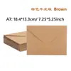 Comercio Exterior Transfronterizo Papel Kraft Pegamento de Saliva Sobre Amazon Marrón Autoadhesivo Triángulo Tarjeta de Felicitación Bolsa de Papel Regalo de Negocios