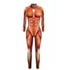 Macacão Cosplay Halloween Estilo Novo Europeu e Americano Transfronteiriço Caveira Estampa Digital 3D Macacão Feminino Marca Tendência