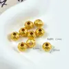 Cor Duradoura Conserva-Cor Dourado Areia Dourado Fosco Moeda de Cobre Dourada Contas de Ouro Espaçador de Lótus Contas Espaçadoras Pulseira de Contas DIY Acessório para Colar