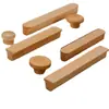 Manija de Armario de Madera Maciza en Forma de T, Manija de Cajón y Gabinete de Madera, Manija de Puerta de Gabinete Infantil, Manija de Gabinete de Madera, Estilo Minimalista Japonés