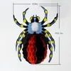 Nova Decoração Suspensa de Abóbora com Bola de Favo de Mel de Aranha para Halloween Decoração de Cena de Janela de Hotel/Shopping Pingente de Halloween