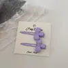 Pacote com 2 Presilhas de Cabelo em Liga Metálica Coloridas em Forma de Laço, Presilhas para Franja Estilo Coreano para Meninas, Acessórios de Cabelo
