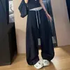 Pantalones de pierna ancha para mujer con cintura de bloques de color y corte de cuchillo, Otoño 2025, de tiro alto, adelgazantes, holgados, con caída, casual [Un par, dos formas de llevar]