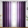 Cortinas com Estampa Digital em Gradiente Roxo-Cinza-Branco Transfronteiriças Exclusivamente para Amazon, Adequadas para Quarto e Sala de Estar, Fabricante de Cortinas de Tecido Escovado
