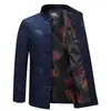Chaqueta de algodón estilo Tang de invierno para hombres, de mediana edad y ancianos, con forro de polar añadido y material engrosado, en estilo chino tradicional, adecuada para padres y abuelos