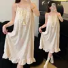 Pijama com Estampa de Leopardo para Mulheres, Comércio Exterior Transfronteiriço, Camisola Sexy de Algodão Nuvem de Verão, Comprimento Médio, Corte Solto com Bojos, Roupa de Casa