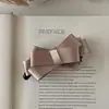 Pinza de Plátano con Lazo de Satén Francés para Mujer Pin Vertical Pinza para Cola de Caballo Alta Pinza para el Cabello Elegante Pasador para la Parte Posterior de la Cabeza Accesorios para el Cabello para Viajar al Trabajo
