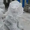 Leões de Pedra de Mármore Feitos Sob Medida de Fábrica, Esculturas de Pedra para Exterior para Hotéis e Vilas, Esculturas em Pedra Estilo Ocidental para Decorações de Entrada