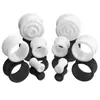 Brincos de expansor de lóbulo auricular de acrílico para cintura de tambor, com design oco, estilo hip-hop europeu e americano, novos, multi-tamanho, para furo